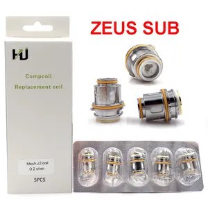 AD Sub Ohm <span class=keywords><strong>Tank</strong></span> Coil Mesh Coil Z1 0.4ohm Z2 0.2ohm Tête de remplacement - Product Image 1
