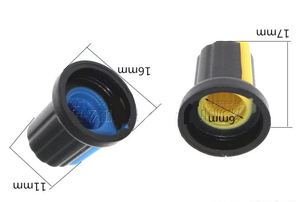 Bouton de potentiomètre FYX WH148 AG2 15x17mm, axe de 6mm, poignée en plastique en forme de prune, capuchon de commande de <span class=keywords><strong>volume</strong></span> rotatif pour amplificateur audio - Product Image 5