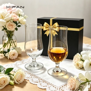 Verres à cocktail en cristal gravés personnalisés, 350 ml/11,5 oz, coupe tulipe, avec boîte cadeau noire, cadeaux de mariage - Product Image 2