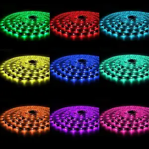 Chống Thấm Nước Thâm Quyến Linh Hoạt Led Strip Ánh Sáng 5050 Ws2812b Ws2813 Ánh Sáng Adressable Rgb Led Strip IP65/20