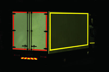 V-MARK Red Color Engineering Grade Bright ECE R104 Reflective Safety ...