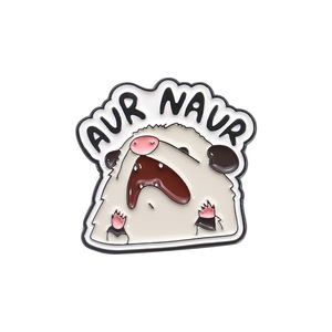Creative cochon d'Inde mignon souris forme gravée impression UV métal Badge accessoires personnalité amusant Animal série en gros - Product Image 6