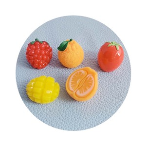 3D frutas resina cabujón Kawaii simulación naranja Mango DIY Scrapbooking joyería encantos Dolly casa Accesorios - Product Image 5