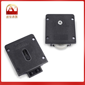 Cabinet Door Roller <b>Plastic</b> <b>Sliding</b> Door Wheels Black Smooth Rolling Furniture Hardware Component - Product Image 5