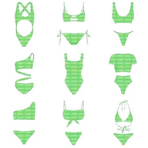 Ensemble de bikini sexy personnalisé OEM pour femmes, maillot de bain imprimé à motif léopard, vêtements de plage pour filles et femmes - Product Image 4