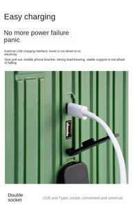 กระเป๋าเดินทางล้อลากแบบแข็ง รุ่นหรูหรา ปี 2026 ขนาด 20 นิ้ว พร้อมล้อหมุน - Product Image 4