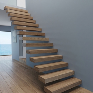 <span class=keywords><strong>Escaleras</strong></span> Flotantes Modernas a Medida <span class=keywords><strong>con</strong></span> Peldaños Iluminados <span class=keywords><strong>con</strong></span> <span class=keywords><strong>LED</strong></span> - Iluminación Inteligente para un Hogar Futurista - Product Image 2