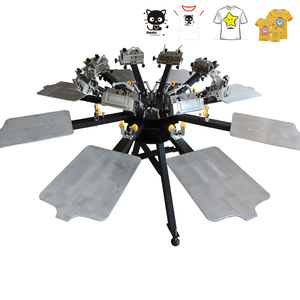 NS808-MR 8 Color 8 estación micro registro camiseta <span class=keywords><strong>Offset</strong></span> manual <span class=keywords><strong>de</strong></span> impresión <span class=keywords><strong>de</strong></span> pantalla <span class=keywords><strong>de</strong></span> seda máquina <span class=keywords><strong>de</strong></span> la prensa - Product Image 3