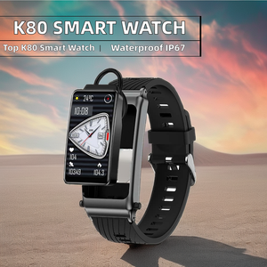 Meistverkaufte K80 Smartwatch 1,57 Zoll IPS Lederarmband IP67 Wasserdicht Abnehmbare Kopfhörer Unterstützt Android iOS - Product Image 2
