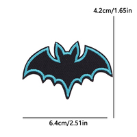 Patchs brodés effrayants d'Halloween à thermocoller, motifs citrouille, chauve-souris, fantôme, pour vêtements, sacs à dos, chapeaux, décoration DIY, vente en gros