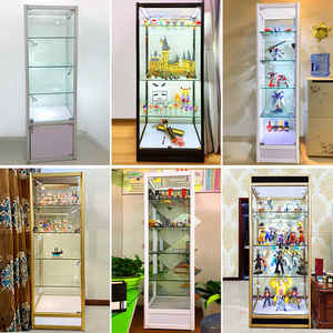 <span class=keywords><strong>Vitrine</strong></span> de profil en aluminium de boutique au détail <span class=keywords><strong>vitrine</strong></span> en verre verrouillable présentoirs bon marché à vendre - Product Image 5