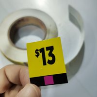 Étiquettes adhésives en papier enduit anti-graisse écologiques à livraison rapide, découpées et imprimées pour supermarchés