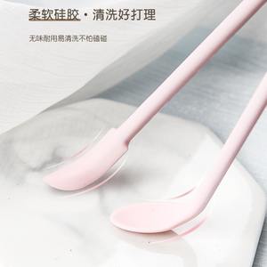 Raspador de silicona de doble punta para eliminar residuos de cera y limpiar el interior de la cuchara - Product Image 3