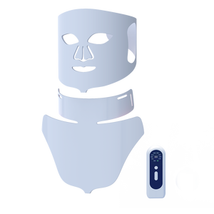 Masker Leher Silikon 4 Warna dengan Seri Pendamping Baru 525nm 590nm 660nm 850nm Masker Wajah LED Terapi Cahaya Merah <span class=keywords><strong>Alat</strong></span> Kecantikan Leher - Product Image 1