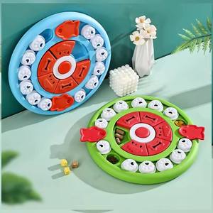 Bol de mangeoire puzzle pour animaux de compagnie-Plat rond pour chiens et chats, distributeur de nourriture interactif gratuit anti-étouffement - Product Image 6