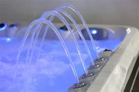 Caisheng Offres Spéciales 6 Personnes Baignoire De Luxe Tourbillons En Gros Spa pour Extérieur Jacuzzi Bain À Remous Avec Lumières Fontaines.