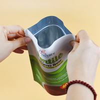 Sachet recyclable imprimé personnalisé pochette debout en plastique pour le thé pour l'emballage alimentaire sac refermable de stockage de poudre de mylar