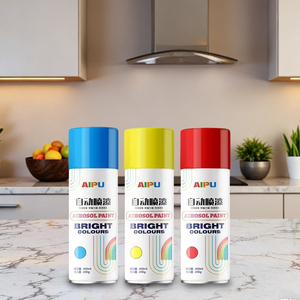 <span class=keywords><strong>Peinture</strong></span> en spray multi-usages personnalisée pour jantes, effet graffiti, argent métallisé, bleu, noir, texture pierre, pointe dorée mate, scellant céramique - Product Image 1