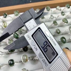 批发水晶珠宝戒指宝石水晶绿色车辙石英戒指礼品 - Product Image 3