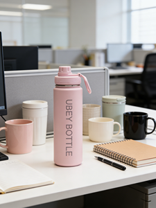 Bouteille d'<span class=keywords><strong>eau</strong></span> sport isolée sous vide en acier inoxydable Lulu Back Life 710 ml pour yoga et fitness - Product Image 2