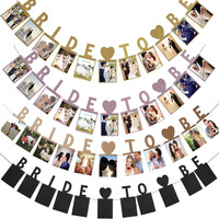Bannière de cadre photo en papier bon marché à vendre, avec fond en forme de cœur, pour fête de mariage, fête de fiançailles, décoration de mariage