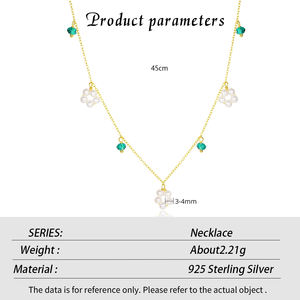 Collier pendentif en argent sterling S925, pendentif en perle d'eau douce tendance, best-seller transfrontalier, bijoux pour femmes - Product Image 5