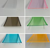 Usine personnalisée taille Anti-uv Smart 100mm lame transparente profilé en aluminium roulant PC Polycarbonate enrouler les matériaux de porte