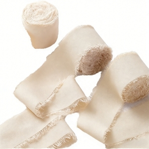 ริบบิ้นชีฟองขายส่ง ขอบดิบทำมือ สำหรับห่อดอกไม้ - Product Image 1