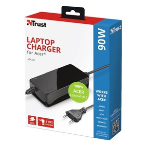 Alimentatore per Acer Multi <b>plug</b> MAXO Black 90W 23391 - Product Image 2