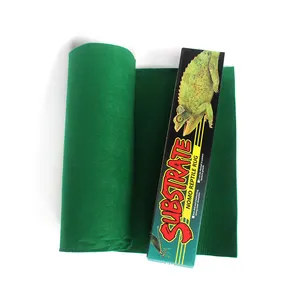 NOMOYPET 새로운 디자인 맞춤형 폴리 에스테르 녹색 파충류 매트 패드 깔개 테라리움 카펫