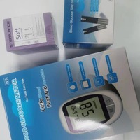 Bandelettes de test pour lecteur de glycémie numérique portable, moniteur de glycémie pour les soins diabétiques à domicile, test en 5 secondes