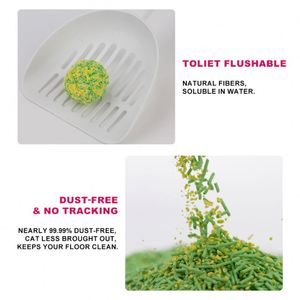 Arena para Gatos de Tofu y Maíz Mixta, Aglomerante, Sin Polvo, Venta al por Mayor Directa de Fábrica OEM ODM, Marca Privada Personalizada - Product Image 3