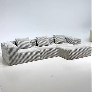 Sofá Cama Gigante Moderno de Espuma Viscoelástica Comprimida al Vacío, Estilo Modular para Sala de Estar y Dormitorio, Tapicería de Tela para Hoteles - Product Image 5