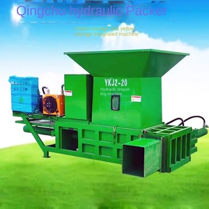 Presse à balles d'emballage horizontale d'ensilage Machine à pousser automatique hydraulique avec paille carrée - Product Image 4