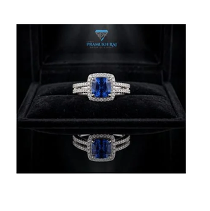 Anillo de Diamantes de Oro Blanco de Estilo Premium para Mujer con Diamantes de Color E F y Detalles de Joyería Distintivos - Product Image 2