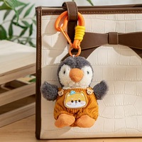 Llavero de Peluche de Pingüino con Vestido de Pana, Moderno y Suave, para Recuerdo
