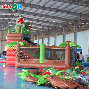 Nhà Sản Xuất Cung Cấp Đồ Chơi Khủng Long Lớn Thiết Kế Mới Nhà Nảy Theo Chủ Đề <span class=keywords><strong>Inflatable</strong></span> Lâu Đài Bouncy - Product Image 4