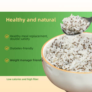 Chetoslim Mo Direct Low Carb Low GI fibra alimentare perdere grasso promuovere il metabolismo Shirataki istantaneo Konjac Chia semi di riso secco - Product Image 3