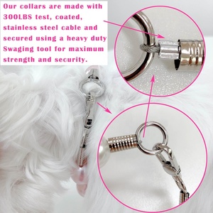 Collier en perles pour animaux de compagnie avec fil d'acier, collier robuste et durable pour grands chiens - Product Image 6