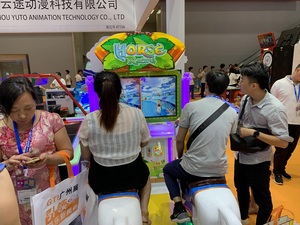 Máy Trò Chơi Đua Ngựa Cho Trẻ Em 2 Người Bán Chạy | Máy Trò Chơi Cưỡi Ngựa Điện Tử Công Viên Giải Trí Bán Chạy - Product Image 5