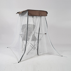<span class=keywords><strong>Chaise</strong></span> pliable Oxford à cadre en métal portable léger avec moustiquaire à baldaquin Design moderne <span class=keywords><strong>Observation</strong></span> de la recherche en plein air sur la plage - Product Image 1