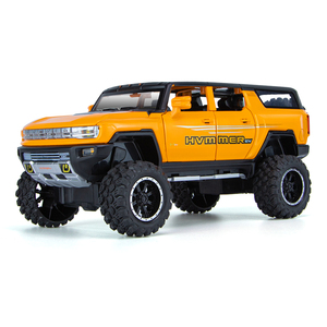 Modelo de Auto de Metal Fundido a Presión a Escala 1:24 de Hummer SUV, con Luces y Música, Mecanismo de Retroceso, para Niños de 8+ Años, Venta al Por Mayor - Product Image 2