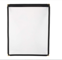 Pochette pour documents Rbd en matériau PE pour menus de restaurant de 8,5 x 11 pouces