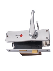 China Wholesale Price Modern Interior <strong>Door</strong> 2 Lever Aluminium <strong>Door</strong> Handle Lock Set and <strong>Door</strong> Knob Locks for Bathroom Toilet - Product Image 6