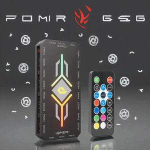 UpHere 9 ports <span class=keywords><strong>ARGB</strong></span> boîtier ventilateur <span class=keywords><strong>Hub</strong></span> contrôleur 5V 3Pin adressable <span class=keywords><strong>PWM</strong></span> pour carte mère de bureau Sync <span class=keywords><strong>ARGB</strong></span> pour alimentation pour 3Pin 4Pin - Product Image 2