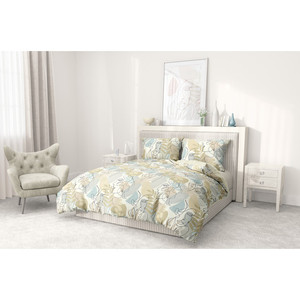 Ensemble de housse de couette exotique 100% coton Taille française 30 30 76X68 Pigment imprimé terre miel couleurs lavable conception de bouteille française - Product Image 2
