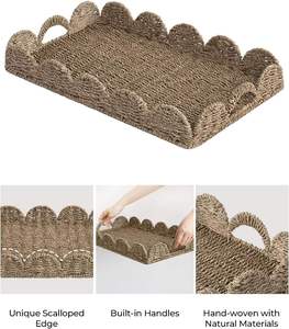 Cesta de Armazenamento Personalizada Artesanal Multifuncional Ecológica de Vime/Palha/Rattan com Borda Ondulada para Pão, Flores e Piquenique 2025 OEM - Product Image 6