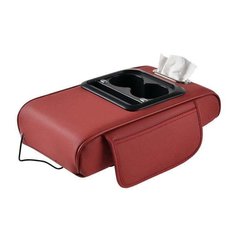 2025 New Leather Car Armrest Box | Multi-functional Center Console Organizer for Toyota Voxy, Proton