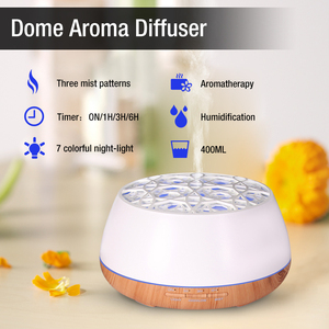 Difusor de aroma, difusor de aceite esencial de 400ml, grano de madera con temporizador, humidificador de niebla fría para habitación grande, apagado automático sin agua - Product Image 2