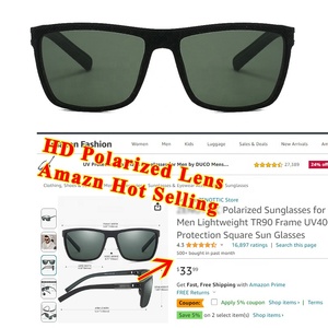 China OEM Factory Lightweight square Frame Outdoor <strong>Sports</strong> Eyewear <strong>Polarized</strong> Glasses <strong>Sunglasses</strong> for Fishing Driving - Product Image 2